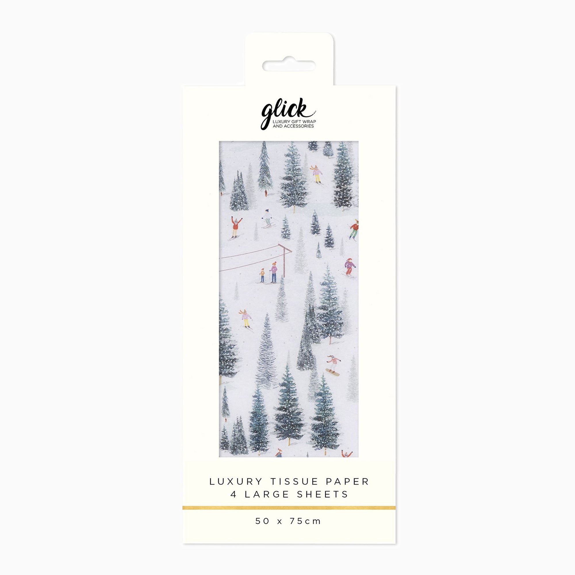Christmas Tissue Paper-T52520 - On The Piste Christmas Tissue Paper-Glick