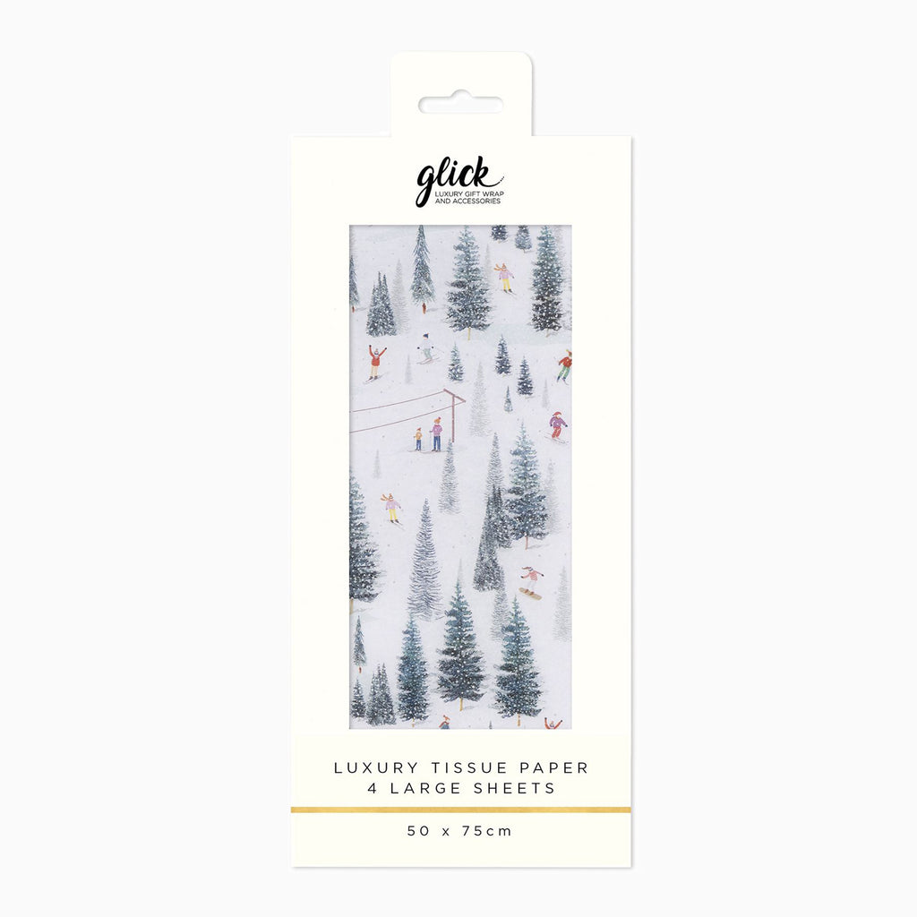 Christmas Tissue Paper-T52520 - On The Piste Christmas Tissue Paper-Glick