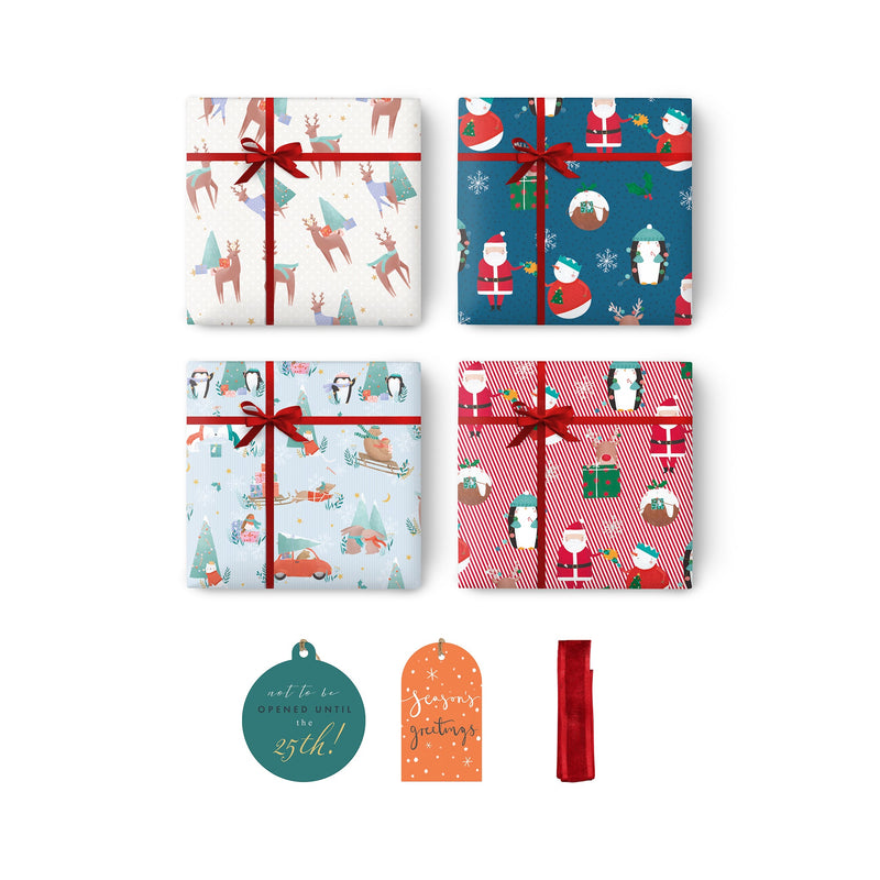 Christmas Wrap Bundle - ZWPB05 - Christmas Characters Wrap Bundle - Christmas Characters Wrap Bundle - Whistlefish