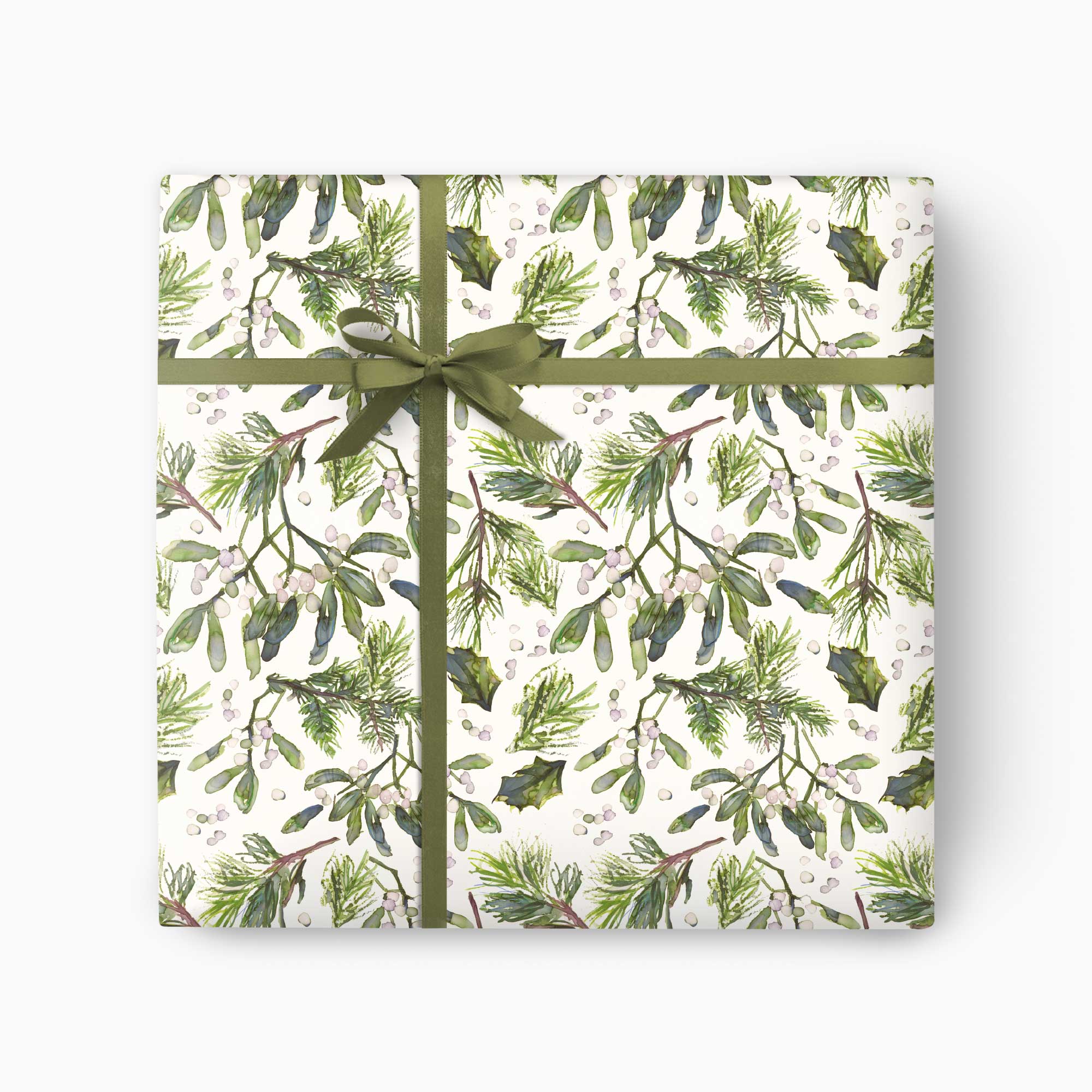 Christmas Wrapping Paper-CWP006 - Mistletoe Bliss Christmas Wrapping Paper-Whistlefish