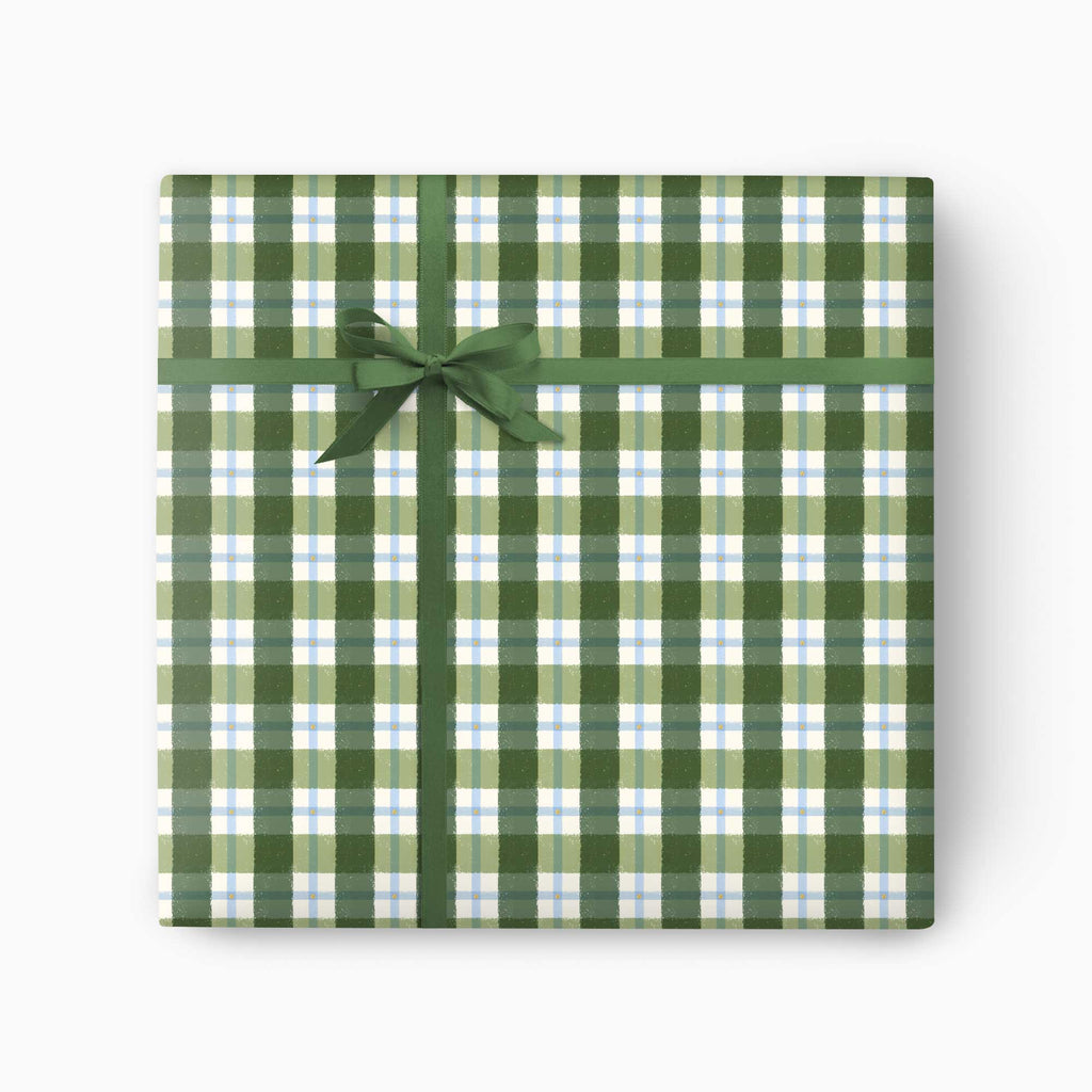 Christmas Wrapping Paper-CWP020 - Scandi Check Christmas Wrapping Paper-Whistlefish