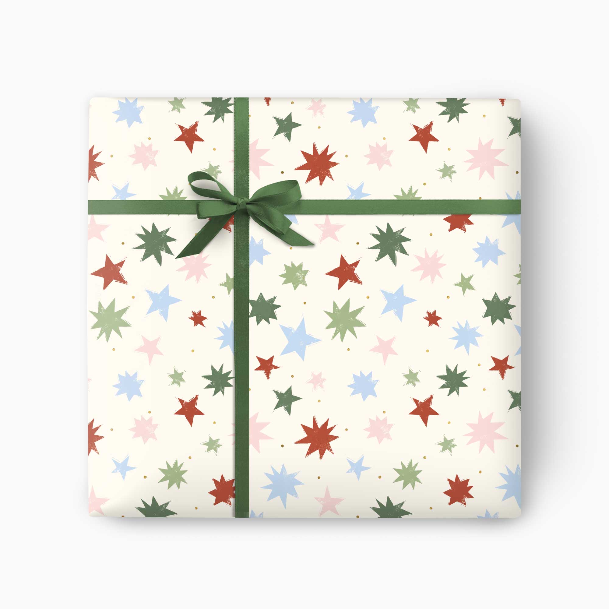 Christmas Wrapping Paper-CWP021 - Scandi Stars Christmas Wrapping Paper-Whistlefish