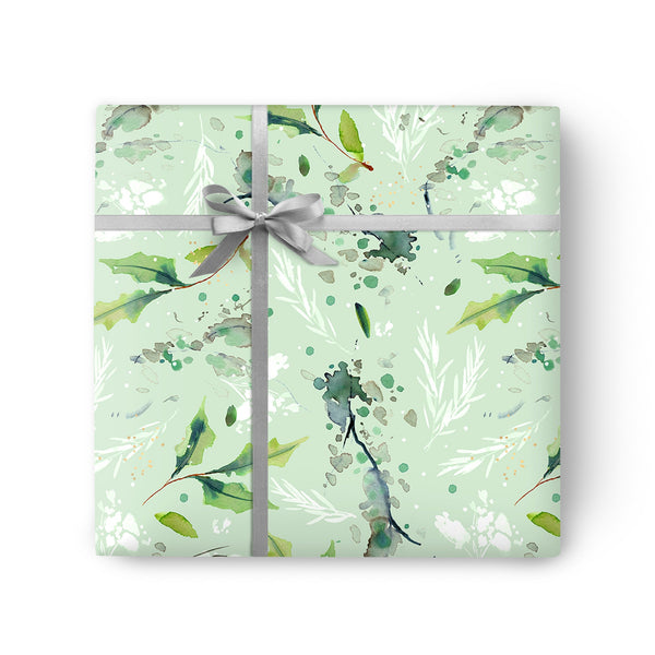 Christmas Wrapping Paper - ZWP09 - Winter Florals Christmas Wrapping Paper - Winter Florals Christmas Wrapping Paper - Whistlefish