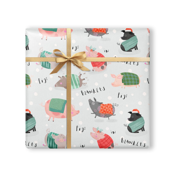 Christmas Wrapping Paper - ZWP13 - Pigs In Blankets Christmas Wrapping Paper - Pigs In Blankets Christmas Wrapping Paper - Whistlefish