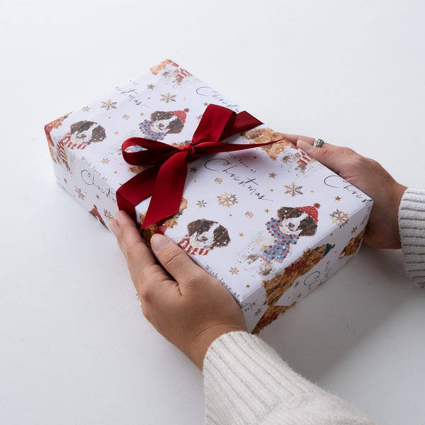 Christmas Wrapping Paper - ZWP19 - Playful Pups Christmas Wrapping Paper - Playful Pups Christmas Wrapping Paper - Whistlefish