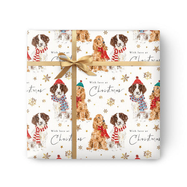 Christmas Wrapping Paper - ZWP19 - Playful Pups Christmas Wrapping Paper - Playful Pups Christmas Wrapping Paper - Whistlefish