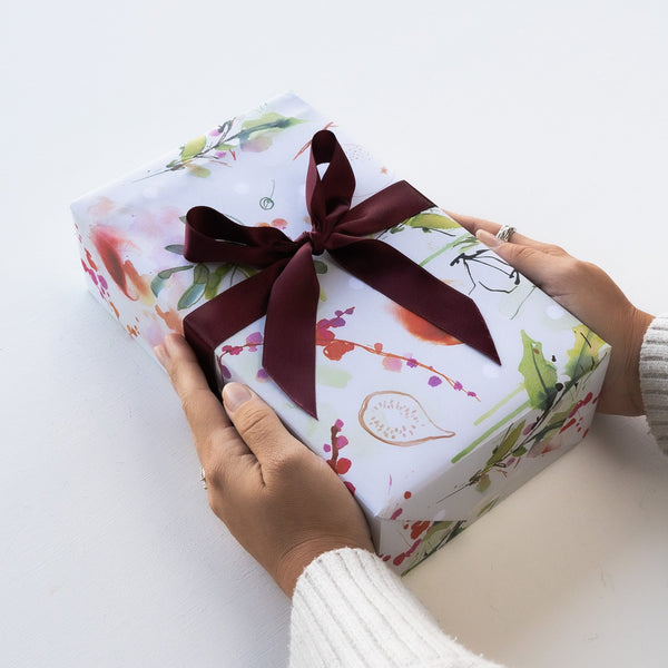 Christmas Wrapping Paper - ZWP21 - Colourful Floral Christmas Wrapping Paper - Colourful Floral Christmas Wrapping Paper - Whistlefish