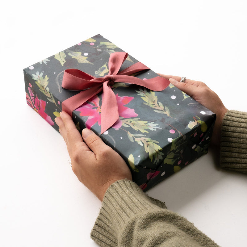 Christmas Wrapping Paper - ZWP27 - Vibrant Floral Christmas Wrapping Paper - Vibrant Floral Christmas Wrapping Paper - Whistlefish