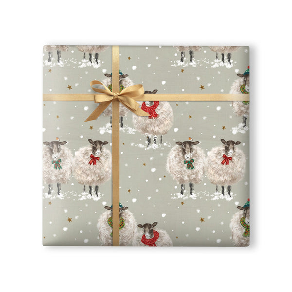 Christmas Wrapping Paper - ZWP32 - Seasonal Sheep Christmas Wrapping Paper - Seasonal Sheep Christmas Wrapping Paper - Whistlefish