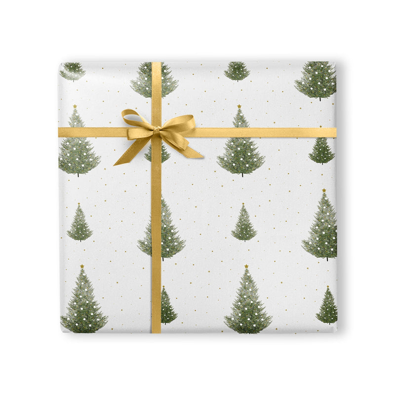 Christmas Wrapping Paper - ZWP38 - Vintage Chirstmas Tree Wrapping Paper - Vintage Chirstmas Tree Wrapping Paper - Whistlefish