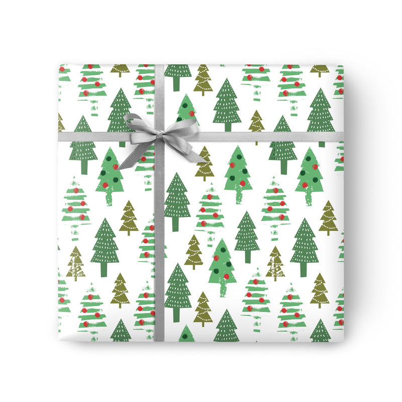 Christmas Wrapping Paper - ZWP39 - Festive Evergreen Christmas Wrapping Paper - Festive Evergreen Christmas Wrapping Paper - Whistlefish