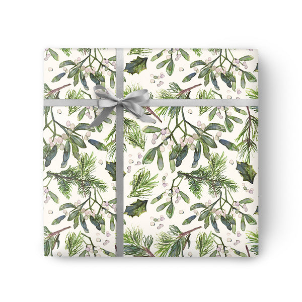 Christmas Wrapping Paper - ZWP40 - Mistletoe Bliss Christmas Wrapping Paper - Mistletoe Bliss Christmas Wrapping Paper - Whistlefish