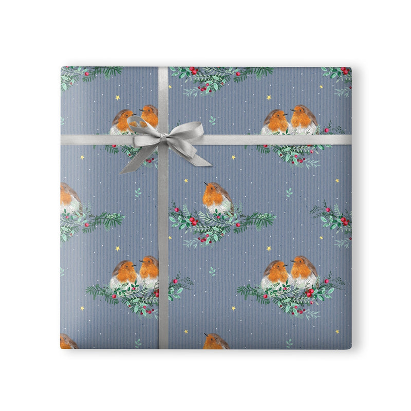 Christmas Wrapping Paper - ZWP45 - Yuletide Chirp Christmas Wrapping Paper - Yuletide Chirp Christmas Wrapping Paper - Whistlefish