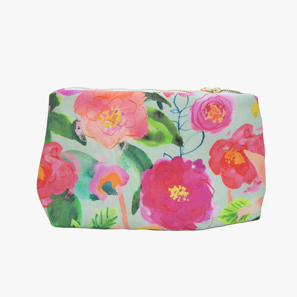 Cosmetic Bag-AC01WB - Aqua Camellia Cosmetic Bag-Whistlefish