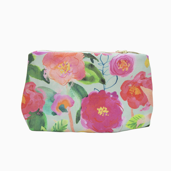Cosmetic Bag-AC01WB - Aqua Camellia Cosmetic Bag-Whistlefish