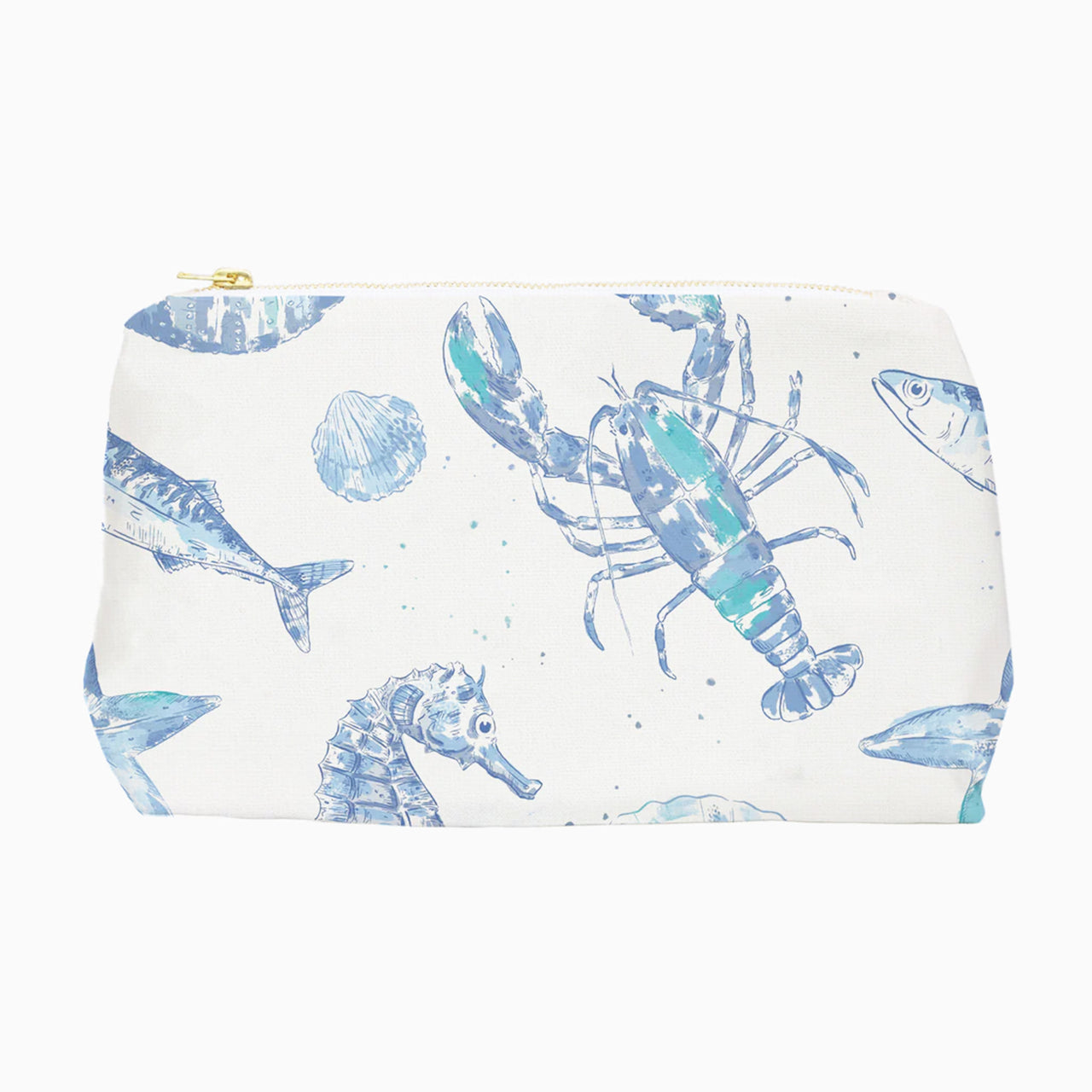 Cosmetic Bag-BTB01WB - Beneath The Blue Cosmetic Bag-Whistlefish