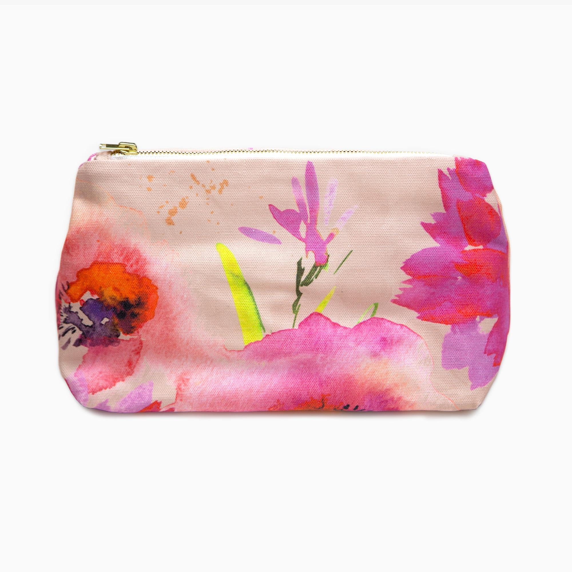Cosmetic Bag-OR24WB - Orange Poppy Cosmetic Bag-Whistlefish