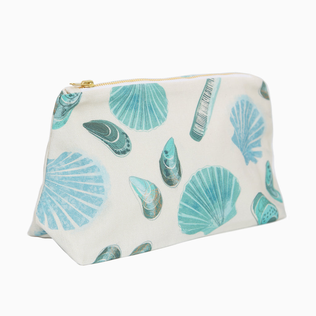 Cosmetic Bag-SG02WB - Shells Seagrass Cosmetic Bag-Whistlefish