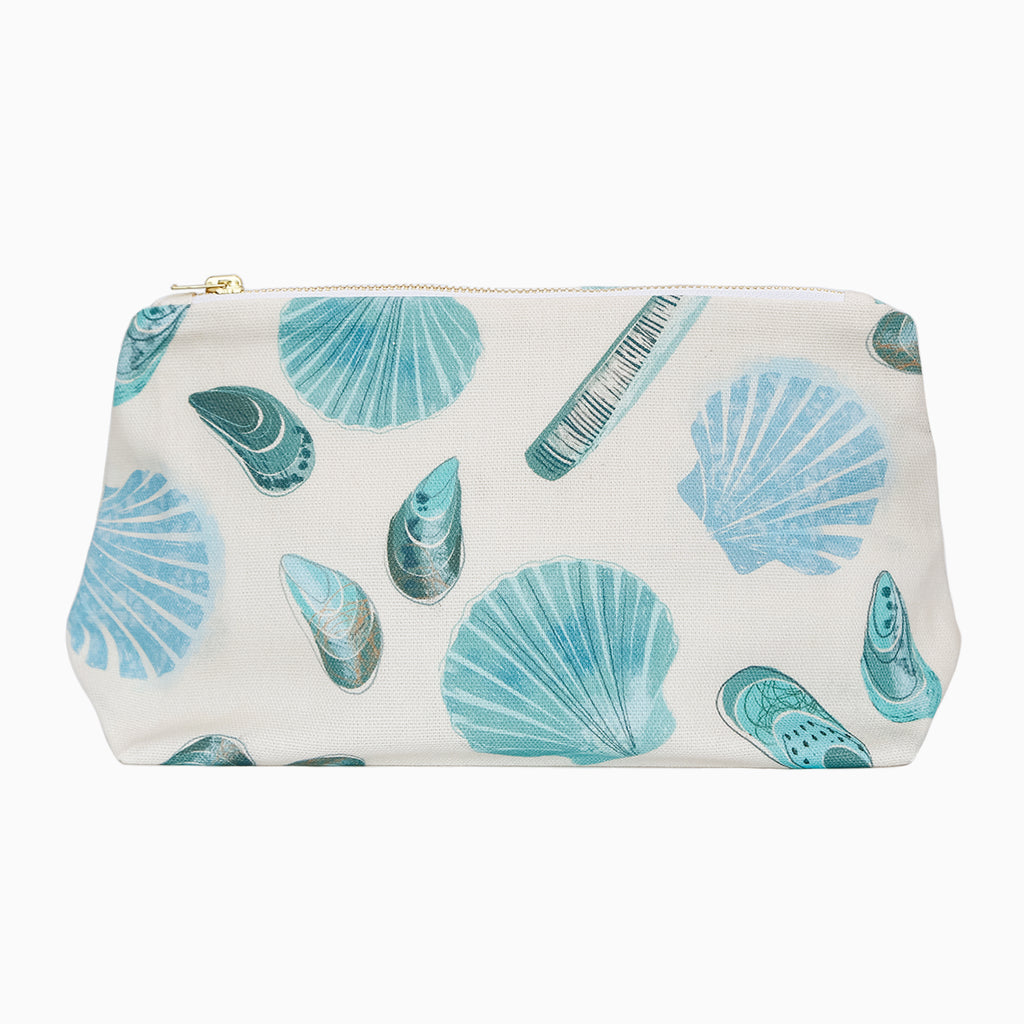 Cosmetic Bag-SG02WB - Shells Seagrass Cosmetic Bag-Whistlefish