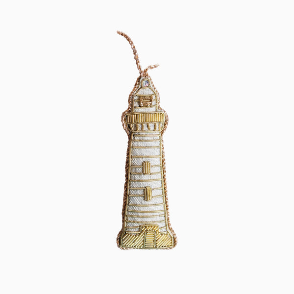 Decoration-DLGHTHUSE01NAT - Handmade Lighthouse Decoration-Katie Larmour Linen