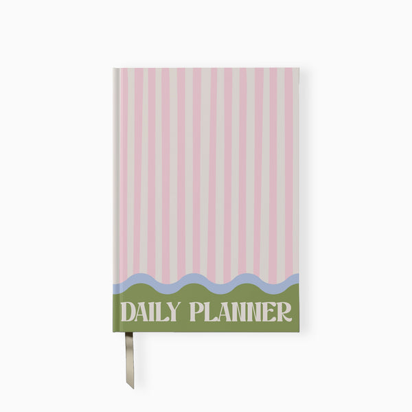 Daily Planner-DPL-PKST - Pink Stripe Daily Planner-Yop & Tom