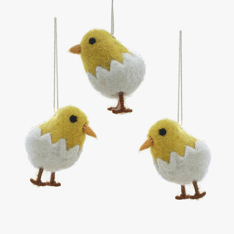 Decoration-BN-123 - Felt Easter Chick Tree Decorations-Ginger Ray