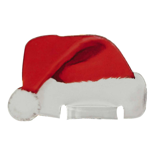 Decoration - CC-506 - Santa Hat Christmas Glass Decorations - Santa Hat Christmas Glass Decorations - Whistlefish