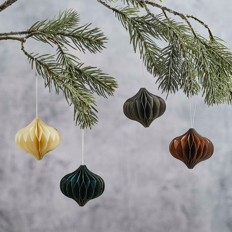 Decoration - COS-110 - Honeycomb Hanging Christmas Decorations - Honeycomb Hanging Christmas Decorations - Whistlefish