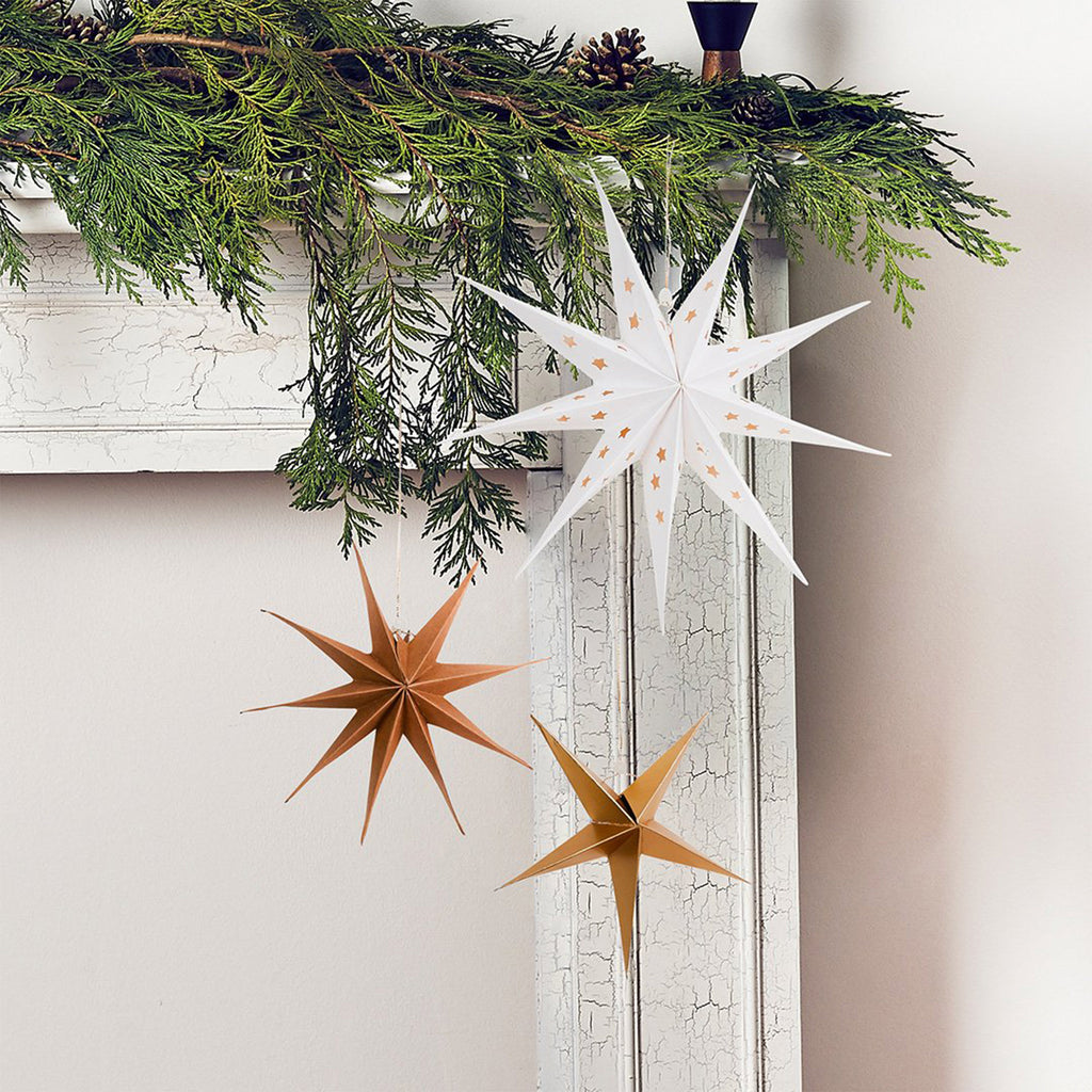Decoration-HBFF119 - Hanging Star Decoration Set-Hootyballoo