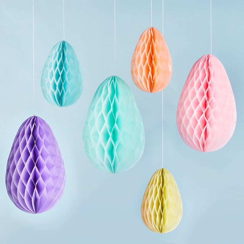 Decoration - HBHE105 - Pastel Honeycomb Decorations - Pastel Honeycomb Decorations - Whistlefish