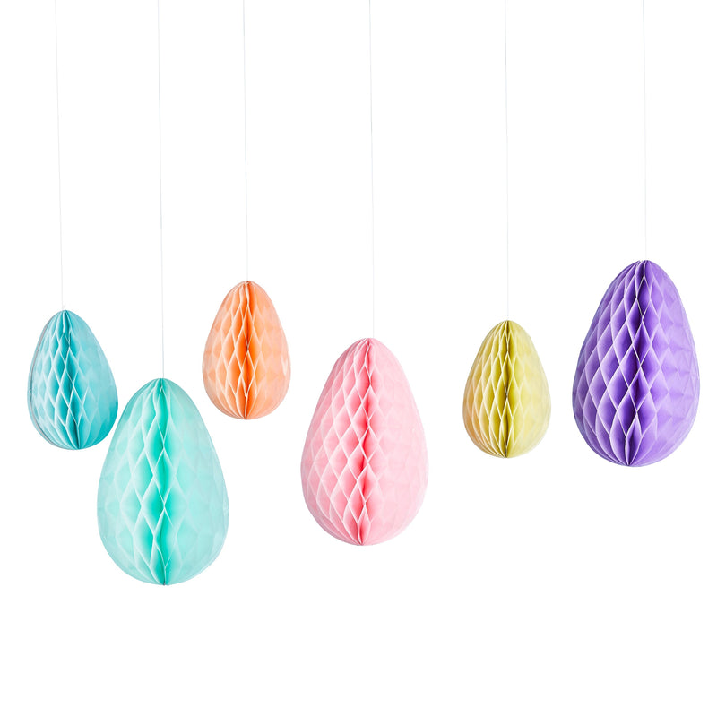 Decoration - HBHE105 - Pastel Honeycomb Decorations - Pastel Honeycomb Decorations - Whistlefish