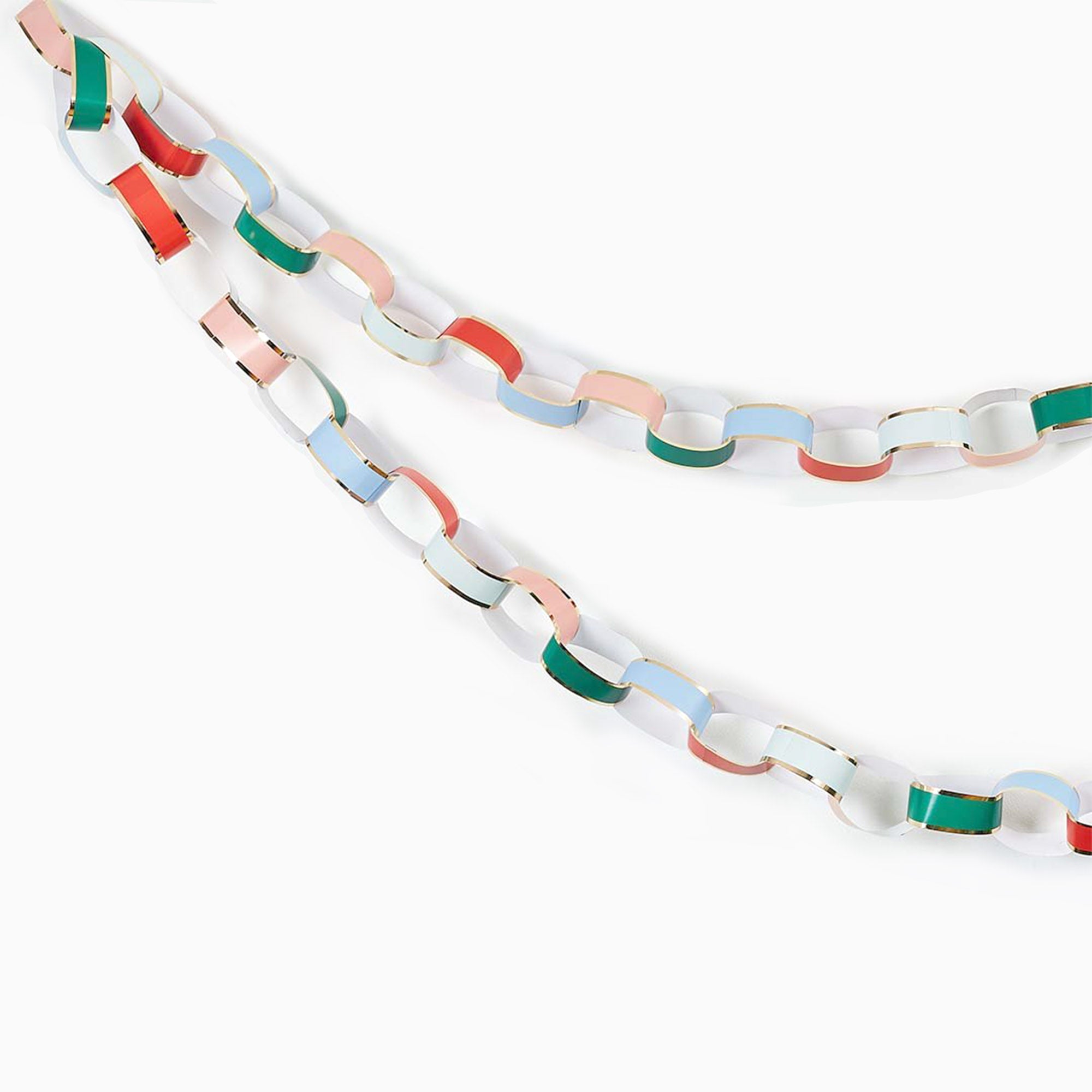 Decoration-HBMC103 - Pastel & Gold Paper Chains-Hootyballoo