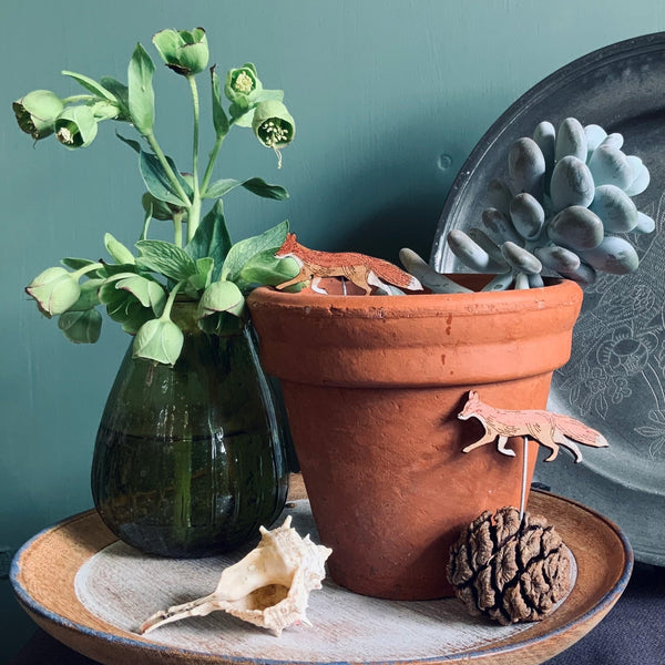 Decoration - PLANTCOMP01 - Fox Plant Pot Companion - 
