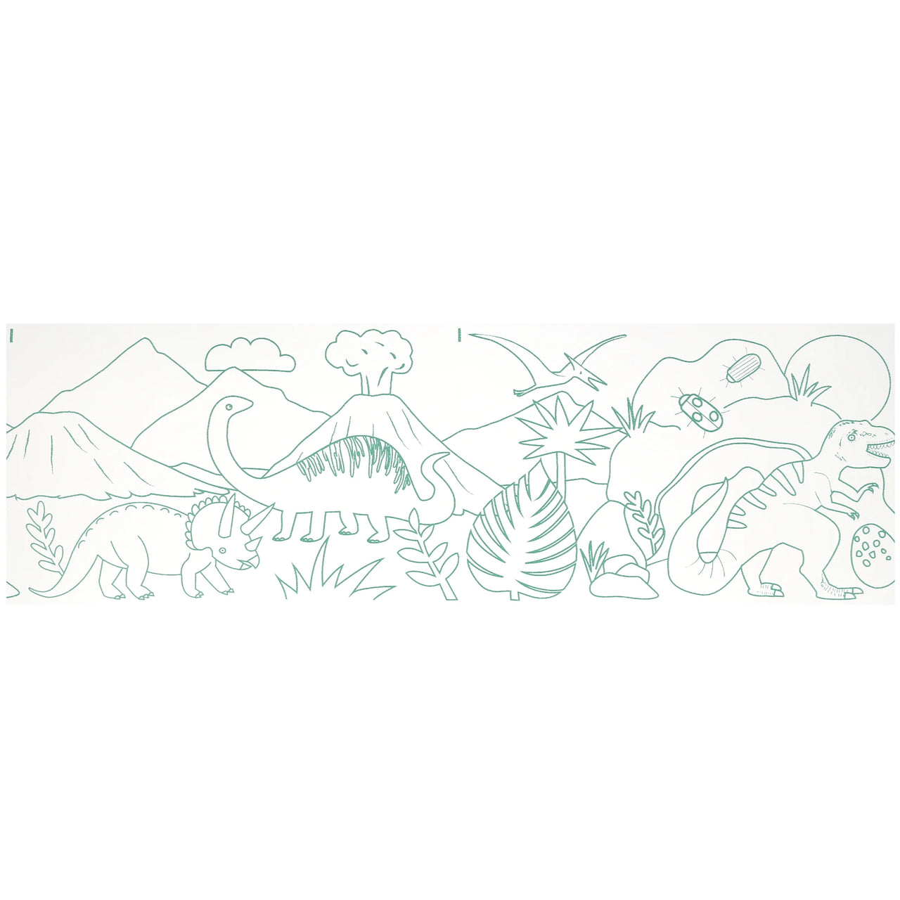 Colouring Roll-286629 - Dinosaur Colouring Roll-Meri Meri
