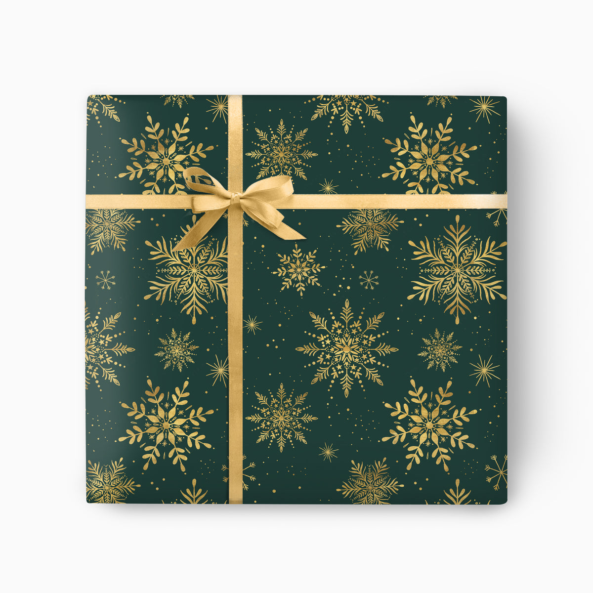 FCWP002 - Midnight Snow Foiled Wrapping Paper