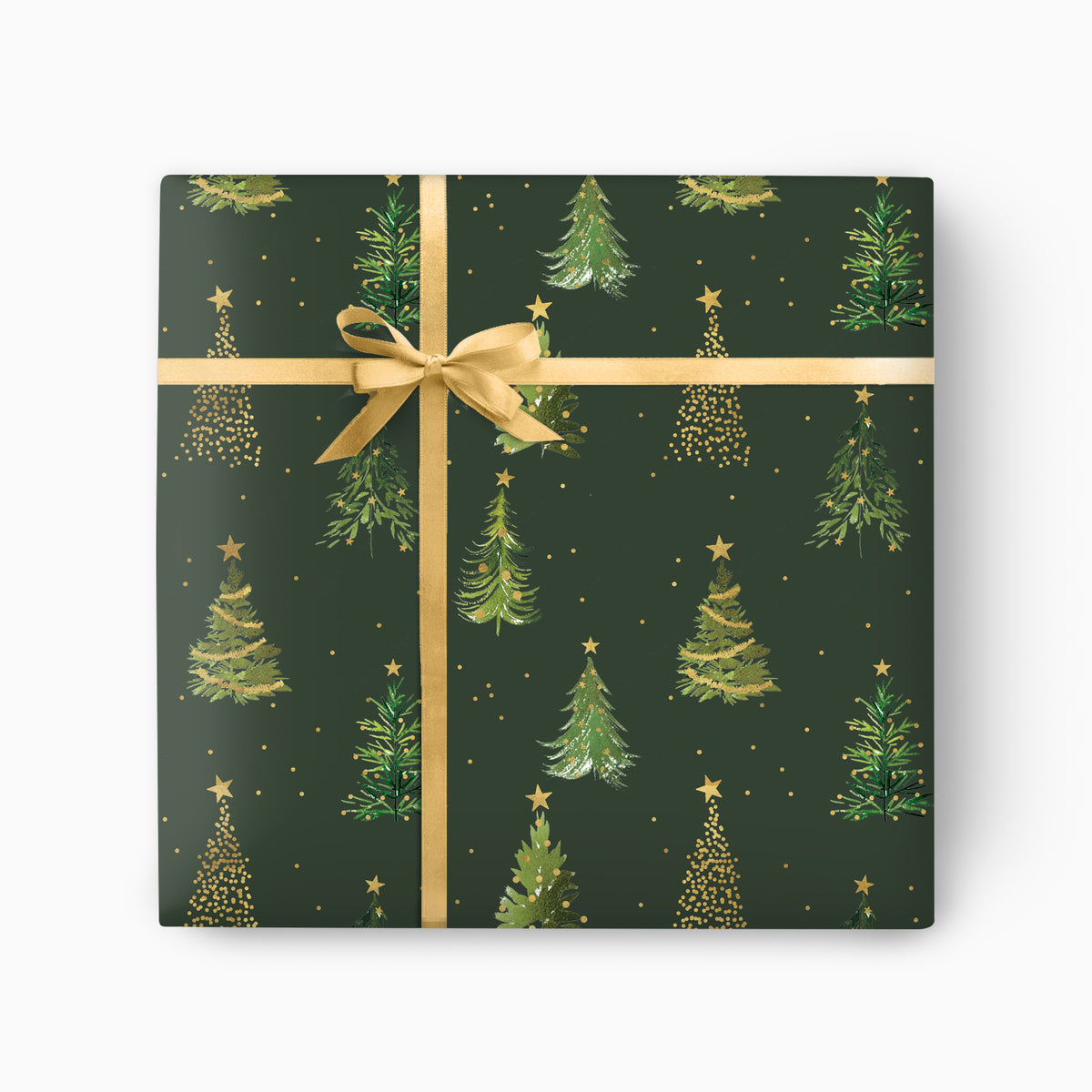 FCWP004 - Evergreen Foiled Wrapping Paper