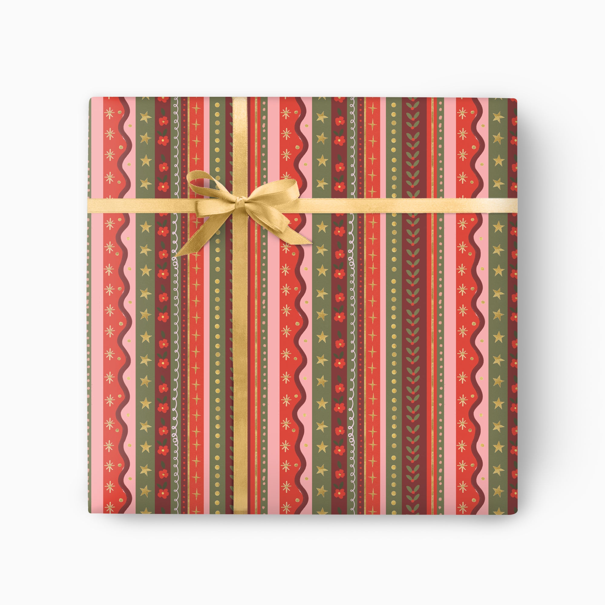 FCWP006 - Christmas Tidings Foiled Wrapping Paper