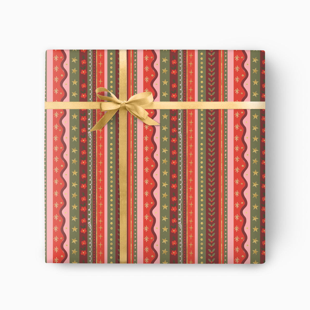 FCWP006 - Christmas Tidings Foiled Wrapping Paper