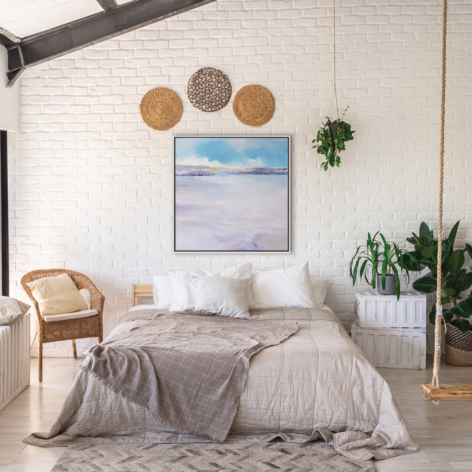 Canvas-ICC110F - Sailing Framed Canvas-Whistlefish