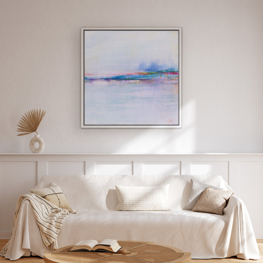 Canvas-ICC128F - Shoreline Framed Canvas-Iris Clelford