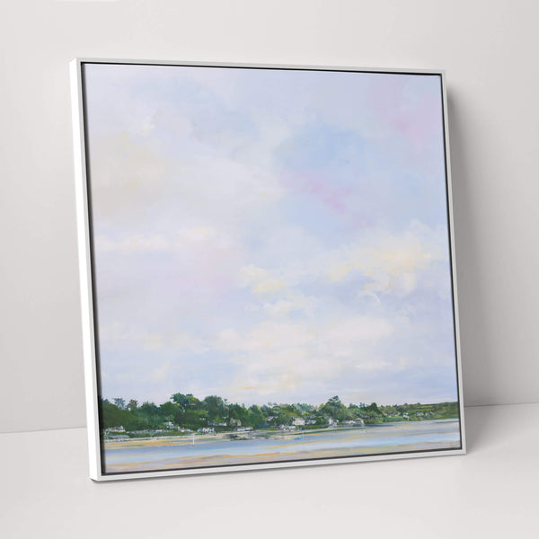 Canvas-ICC87F - Big Sky over Little Rock Framed Canvas-Whistlefish