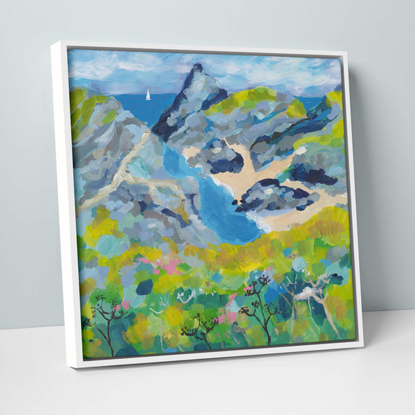 Canvas-LMIC01F - View to the Sea Framed Canvas-Whistlefish