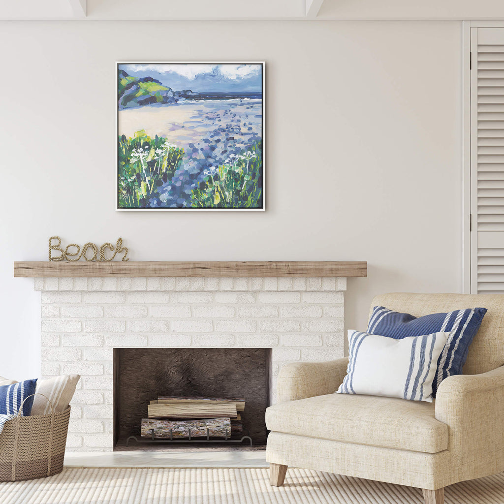 Canvas-LMIC02F - Down to the Sea Framed Canvas-Whistlefish