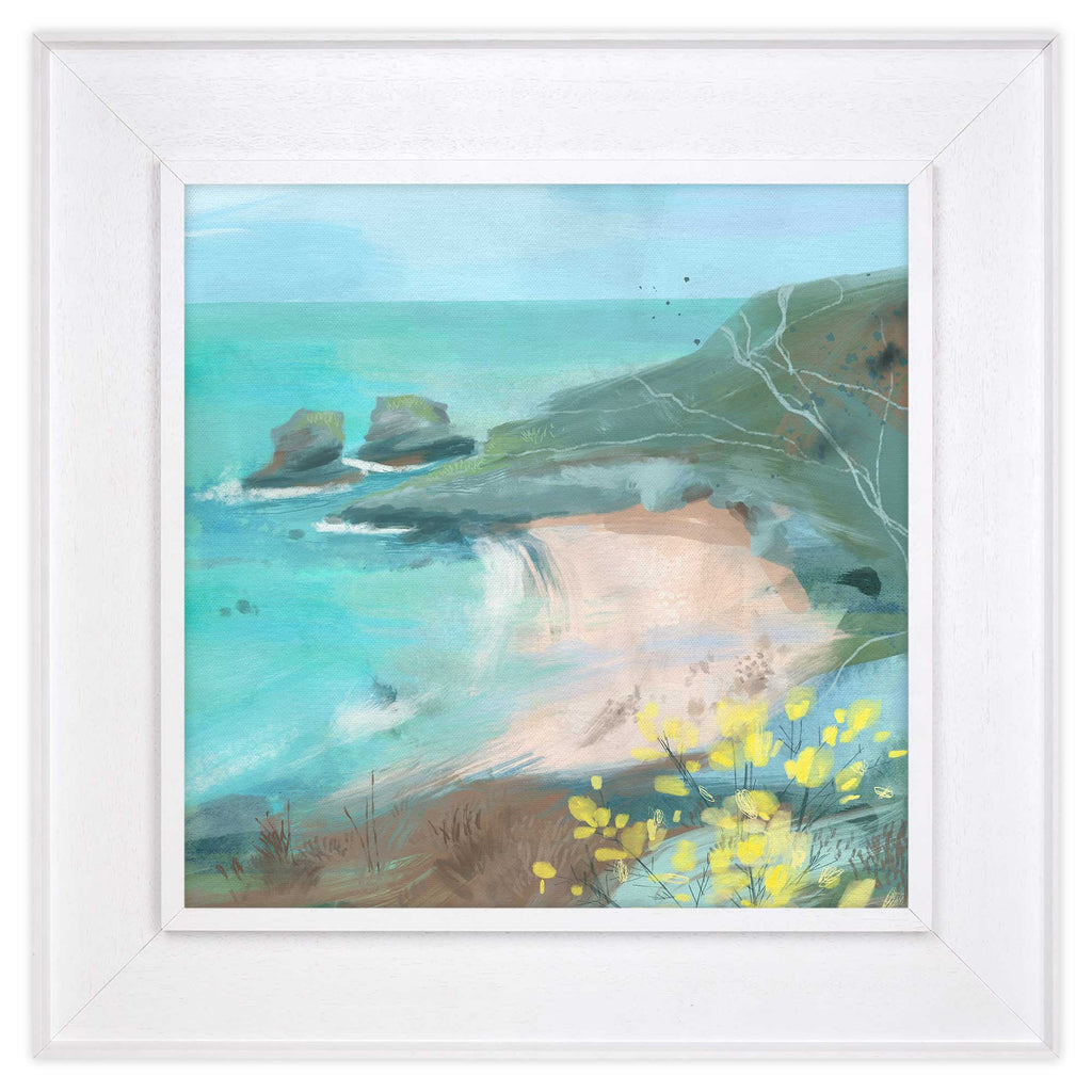 Canvas - WFC127F - Trevellas Porth Tray Framed Canvas - Trevellas Tray Framed Canvas - Whistlefish
