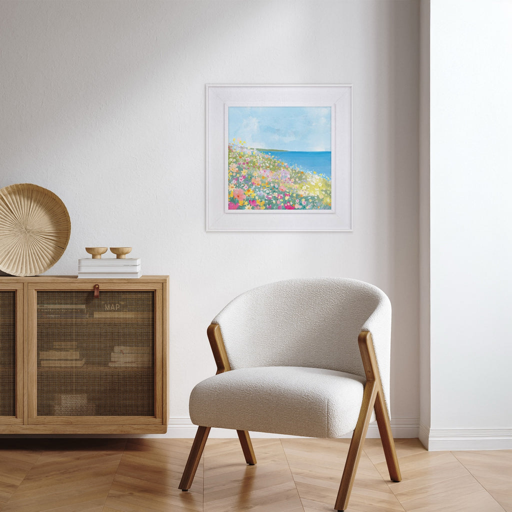 Canvas-WFC170F - Flower Fields Headland Framed Canvas-Whistlefish
