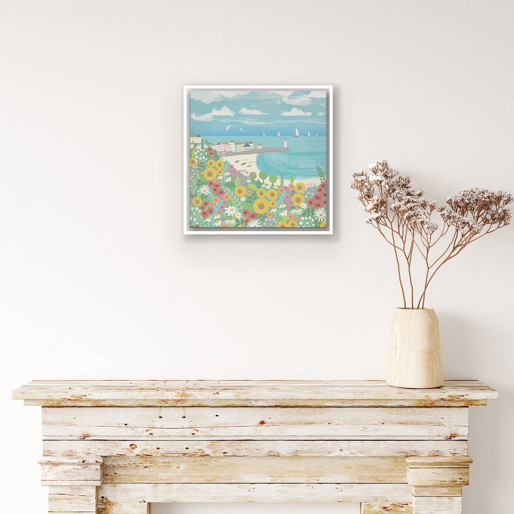 Canvas-WFC51F - Spring in St Ives Small Framed Canvas-Whistlefish