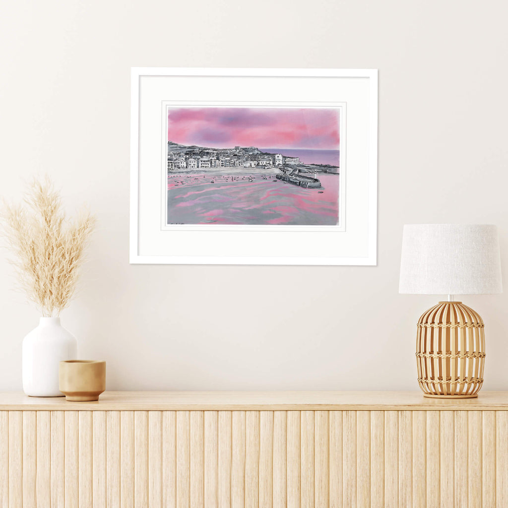 Framed Print-AK03F - St Ives Med Framed Print-Whistlefish