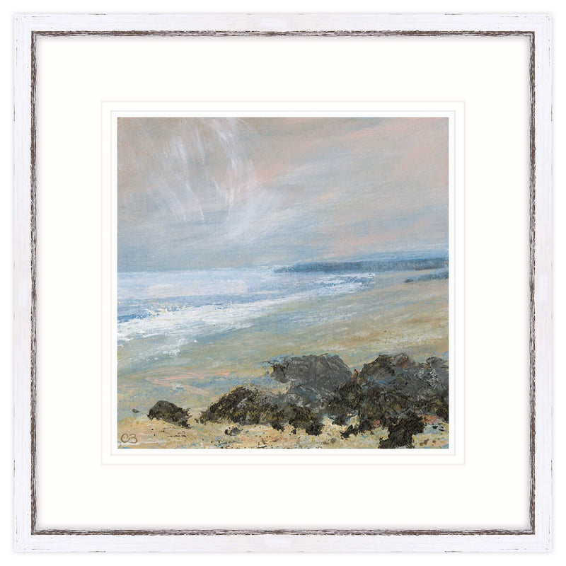 Framed Print-CBO02F - Walking On The Beach Framed Print-Whistlefish