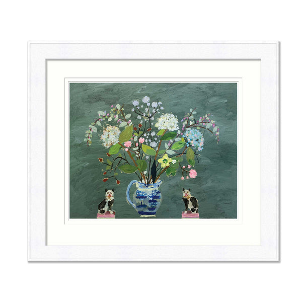 Framed Print - CHH03F - Cornish Hydrangeas Large Framed Print - Cornish Hydrangeas Large Framed Print - Whistlefish