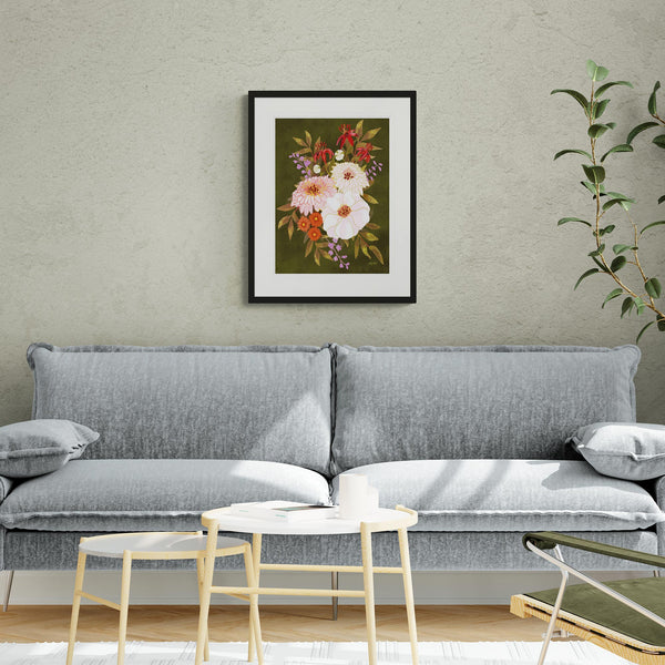 Framed Print - CHU10-BL - Mum's Bouquet Medium Framed Print - Mum's Bouquet Medium Framed Print - Whistlefish